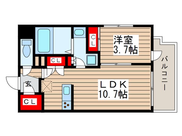 クレストコート押上の物件間取画像